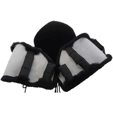 Smooth Merino Sheepskin Western Saddle Seat Cover Long Flap Fleece Blanket Pad