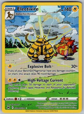 Electivire GG08/GG70 - Galarian Gallery - NM - Crown Zenith - Pokemon TCG