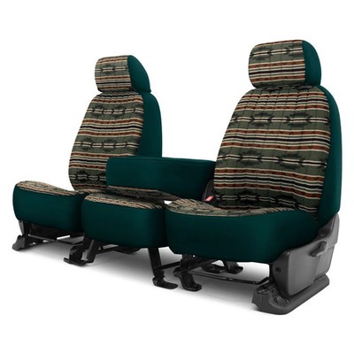 For GMC Sierra 1500 10-13 Southwest Sierra 1st Row Green Custom Seat Cover