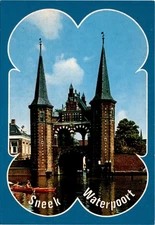 Sneek, Watervoort van Leer, Amsterdam Postcard