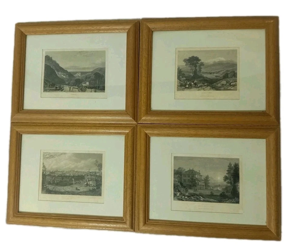 Lord Byron Madrid Diodati Cintra Olymp W Creuzbauer 1830-50 Original Stahlstiche - Bild 1 von 4