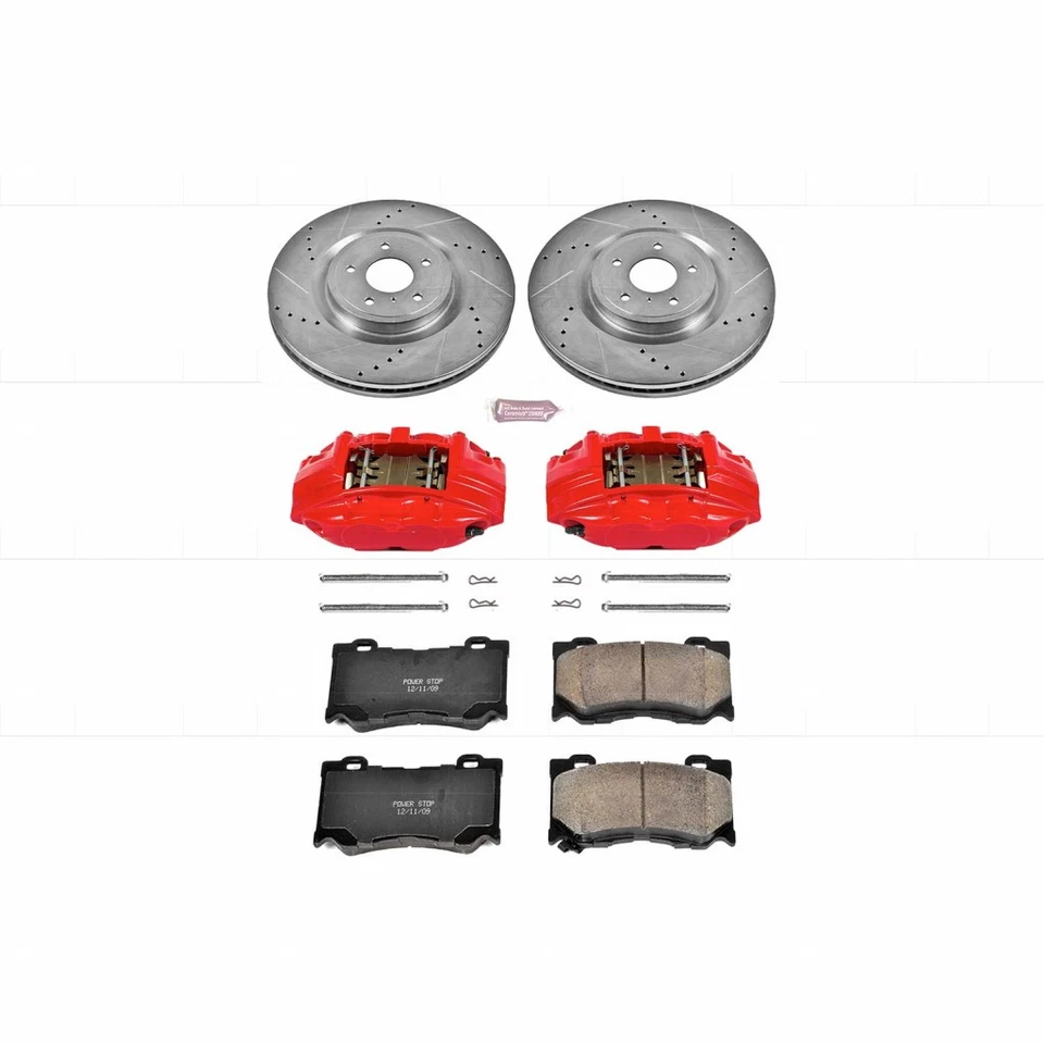 Power Stop Brake Kit For Infiniti Q50 / Q60 2014-2019 Front Z23 Evolution Sport Foto 2 de 4