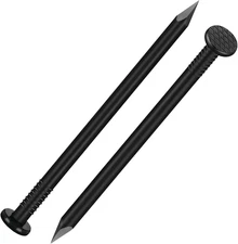 4 Inch Hardware Nails, (39Pcs) 1 Lbs Black Nails, Nails for Hanging Pictures, Lo