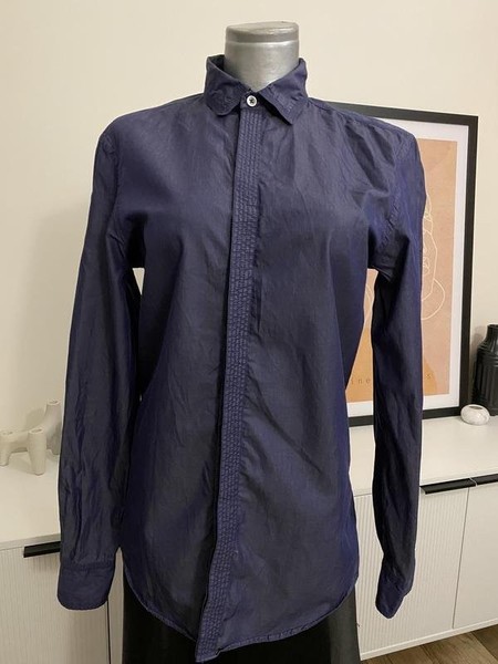 Women Emporio Armani Shirt Navy Cotton 36 / S / 44