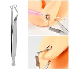 Curved Piercing Pliers Piercing Clamp Open