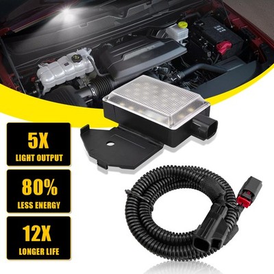 Underhood Hood LED Courtesy Light w/ Wiring Harness For 1998-2007 Jeep Wrangler
