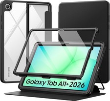 Magnetic Stand Cover for 11" Galaxy Tab A11 Plus 2026, Multi-Angle Viewing Case
