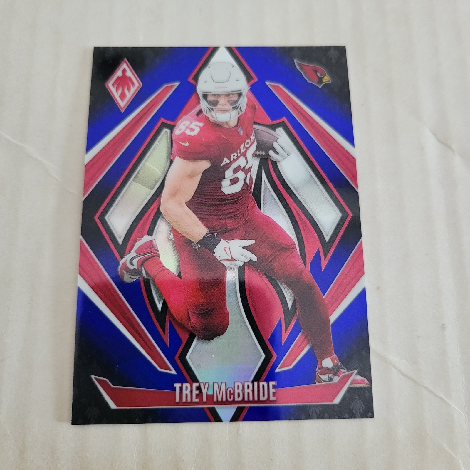 2024 Phoenix Trey McBride Blue Fade #108/249  Arizona Cardinals