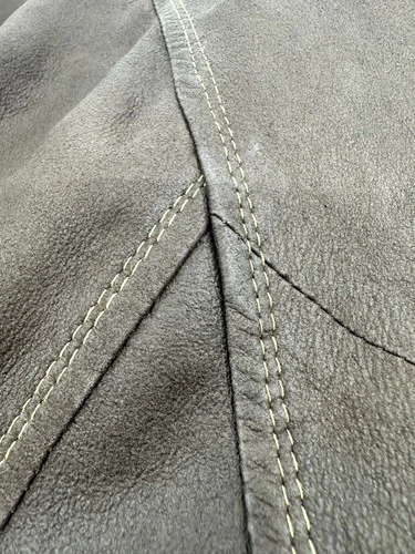 Johnston & Murphy Full Zip Lambskin Leather Jacket Mens Brown Size 40 M image 15