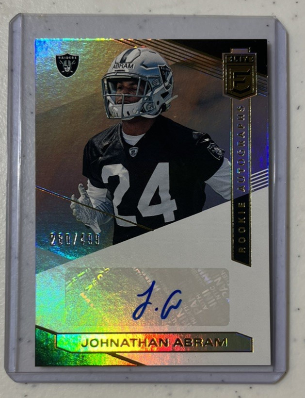 Johnathan Abram Panini Donruss Elite Rookie Autographs #RAJA Base