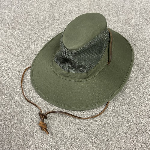 Nissin Wide Brim Sun Hat Mesh Sides Green OSFA Outdoor Safari