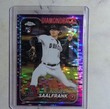 2024 Topps Chrome Andrew Saalfrank #178 Rookie Arizona Diamondbacks