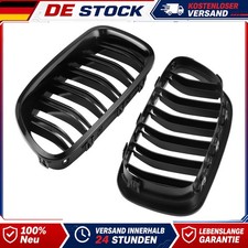 Nieren Grill Schwarz Glanz Schwarz Grill f�r BMW 5er F11 K�hlergrill Doppelsteg