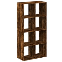 Raumteiler BüCherregal RäUchereiche 69,5X29X137,5 Cm Standregal
