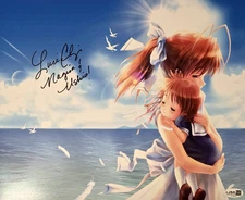 Clannad Signed Photo Nagisa Ushio Autograph Luci Christian 11x14 JSA COA 828
