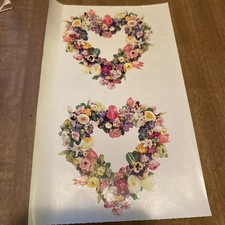 1999 Vtg Rare Mrs. Grossman Paper Heart wreath Stickers