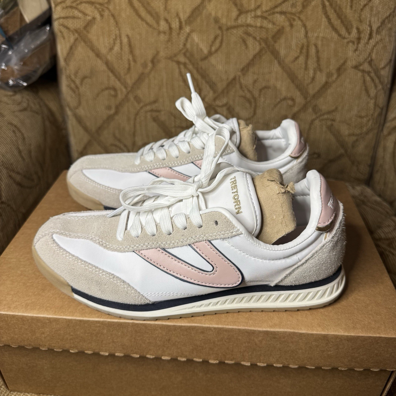 TRETORN Women's Rawlins Retro Sneaker Shoes ~ Blush Size 7.5 Excellent!