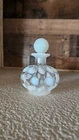 Antique FENTON French White Opalescent 4.5 inch Perfume Bottle with Dabber
