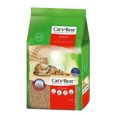 Original Katzenstreu 100 % pflanzliche Katzen Klumpstreu mit maximaler Saugkraft
