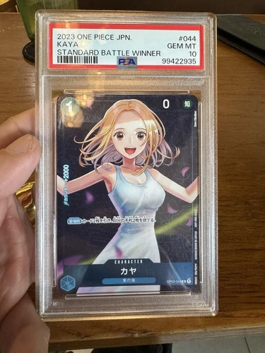 PSA 10 Kaya OP03-044 One Piece Card Standard Battle Winner Promo Japanese Japan.