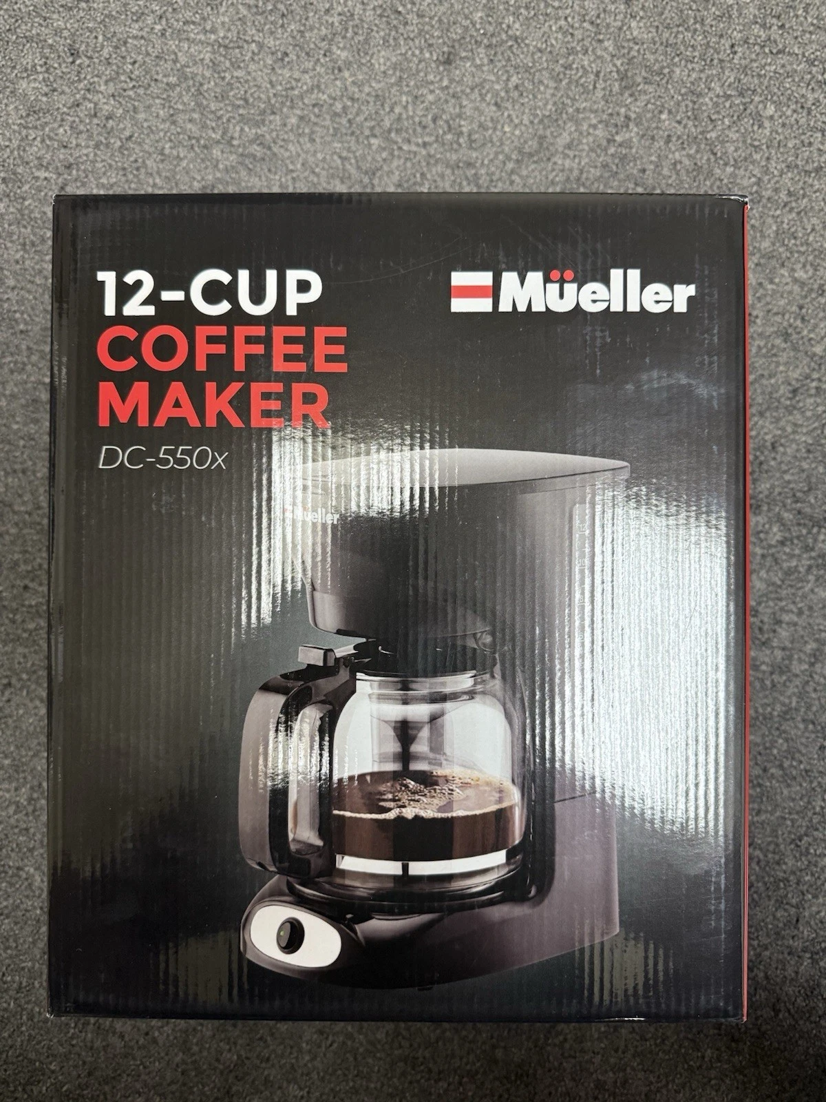 Mueller 12-Cup Drip Coffee Maker Auto Keep Warm Function Smart Anti-Drip
Opens in a new window or ta
