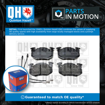 Brake Pads Set fits RENAULT SUPER 5 1.4 Front 86 to 96 QH 7701202213 7701202227