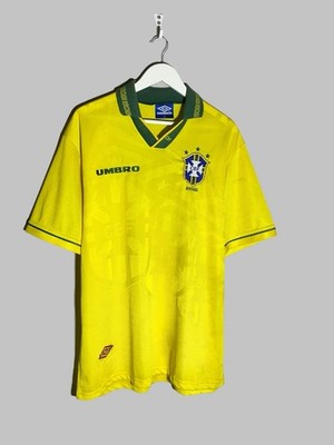 National Team Brazil Umbro 1996 Home Football Shirt Soccer Jersey