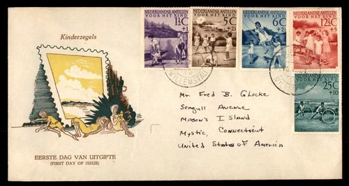 Mayfairstamps Netherlands FDC Children Playing Kinderzegels First Day Cover aaw_