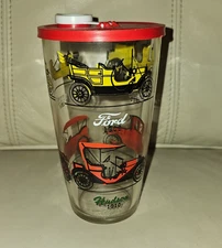 Vintage Mid Century Hazel Atlas Antique Automobile Cocktail Shaker with Lid