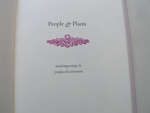 PEOPLE & PLACES Whittington Press 1999 John O'Connor wood engravings - Picture 3 of 10