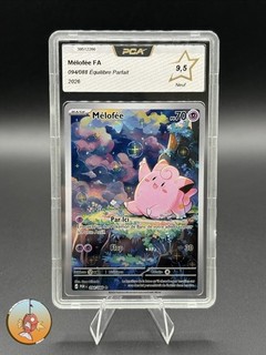 Carte Gradée Pokémon PCA 9 5 Mélofée AR 094/088 ME3 Equilibre Parfait FR