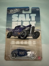 Hot Wheels 1932 Ford Blue Diecast 164 Silver Series Salt Flat