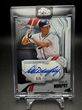 2026 Topps Chrome Black Dale Murphy Ivory Red Trim Refractor  Auto /5