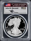 2008-W $1 American Silver Eagle PCGS PR70DCAM - John M. Mercanti Signature