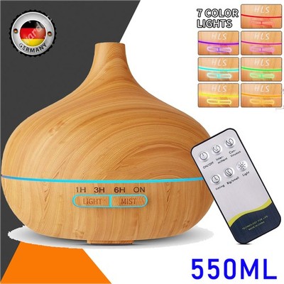 500ML Luftbefeuchter LED Ultraschall Duftöl Aroma Diffuser Humidifier Diffusor