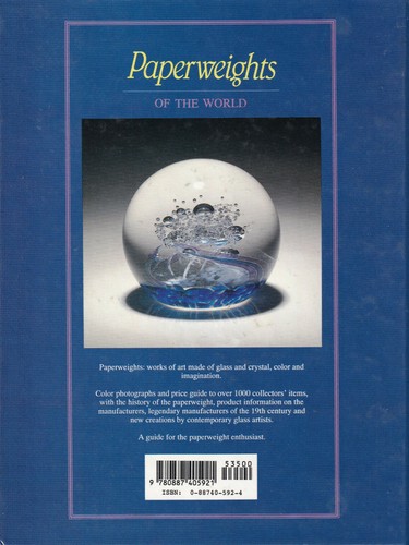 PAPERWEIGHTS OF THE WORLD By Peter Pommerencke & Monika Flemming (1994 HC) - Imagen 2 de 2