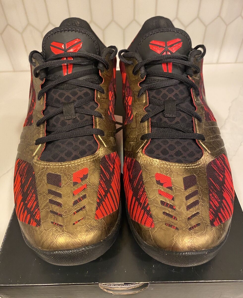 Nike Kobe KB Mentality Red Black Gold Iron Man Size 11 Nike Kobe KB Mentality Red Black Gold Iron Man Size 11
