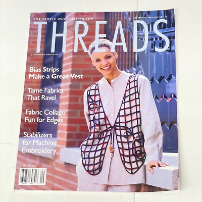 Threads Sewing back issue Magazines September 1996 #66 Machine-Sew TAUNTON'S