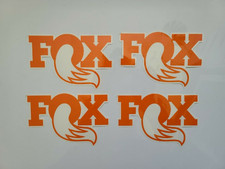 Fox Shocks Sticker Decal 6x3 - Orange 4-pack Fox Shocks Sticker Decal 6x3 - Orange 4-pack