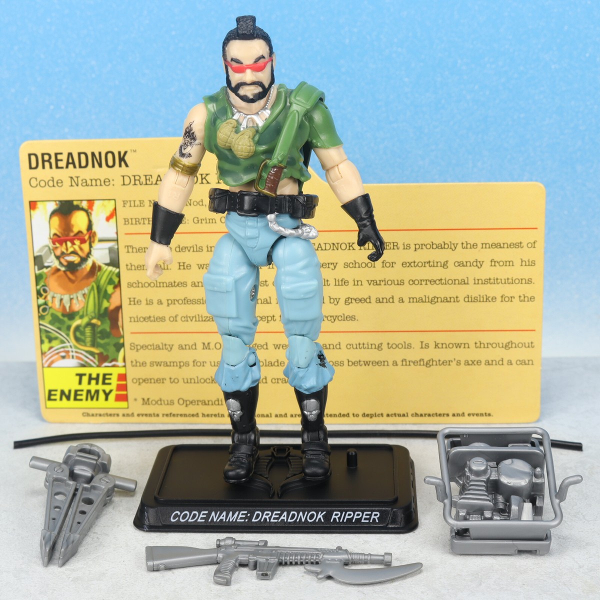GI Joe 25th Anniversary DREADNOK RIPPER v6 Complete 3.75
