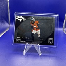 Justin Simmons 2024 Panini Donruss Elite Football Field Vision /349 #10 Broncos