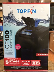 Top Fin Cf 100 Canister Filter For Fresh Salt Water Aquarium New 737257794801 Ebay