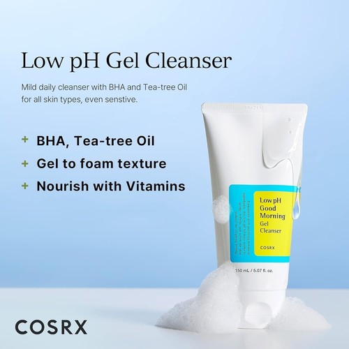 Mild Low pH Gel Face Cleanser for Clear Skin - 5.07 fl oz Korean Formula - Picture 5 of 10