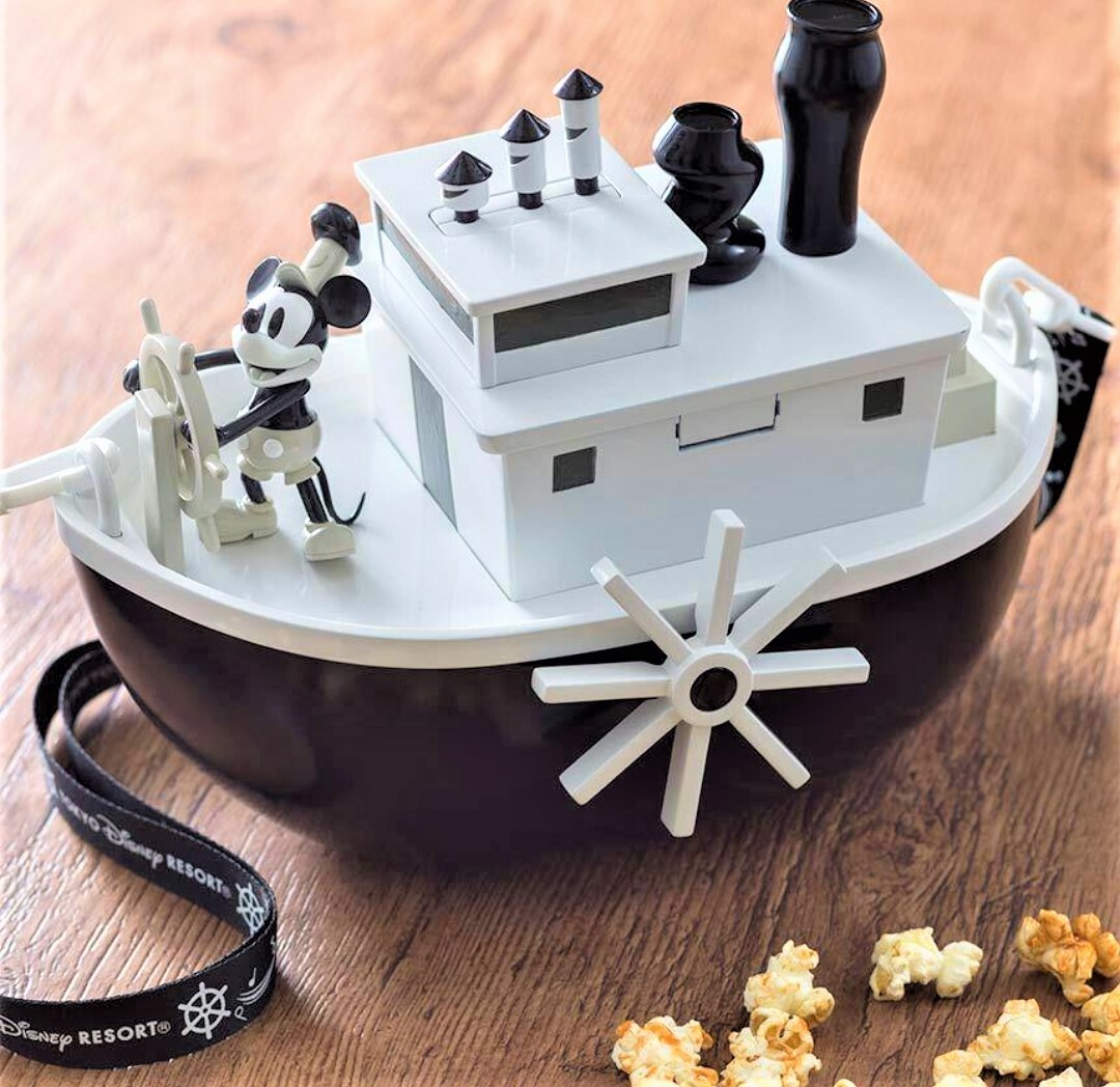 Tokyo Disney Resort Mickey Mouse Steamboat Willie Popcorn Bucket