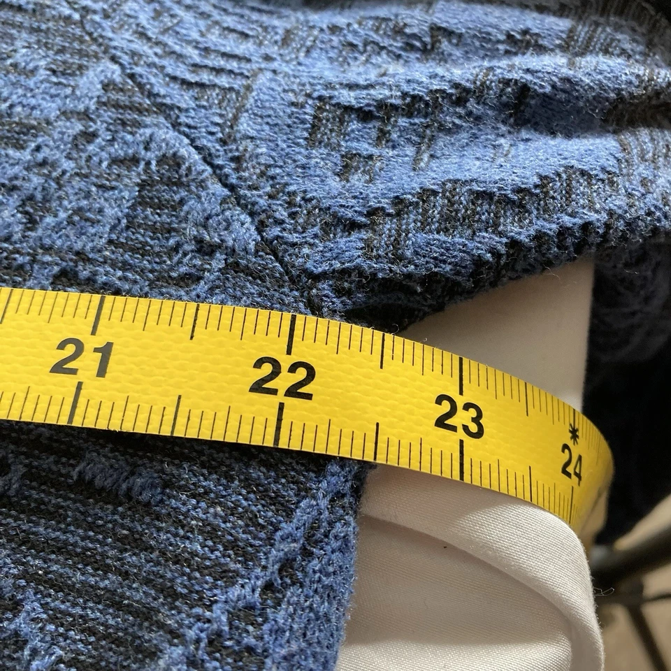 Top fluido informal de jacquard cachemira azul marino Chico's para mujer talla 3 XL Foto 4 de 4