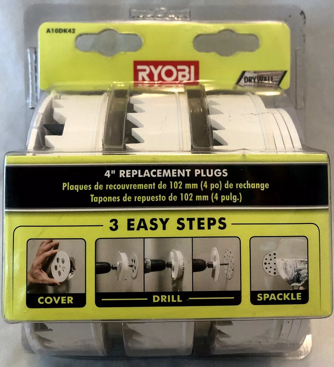 Replacement Plugs 4 in. Cover for Drywall Taper Repair Kit | eBay