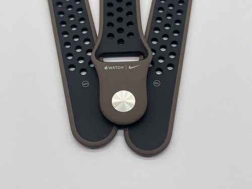 Genuine Apple Watch Nike Sport Band Strap Ironstone / Black 42mm 41mm 40mm - Picture 6 of 14