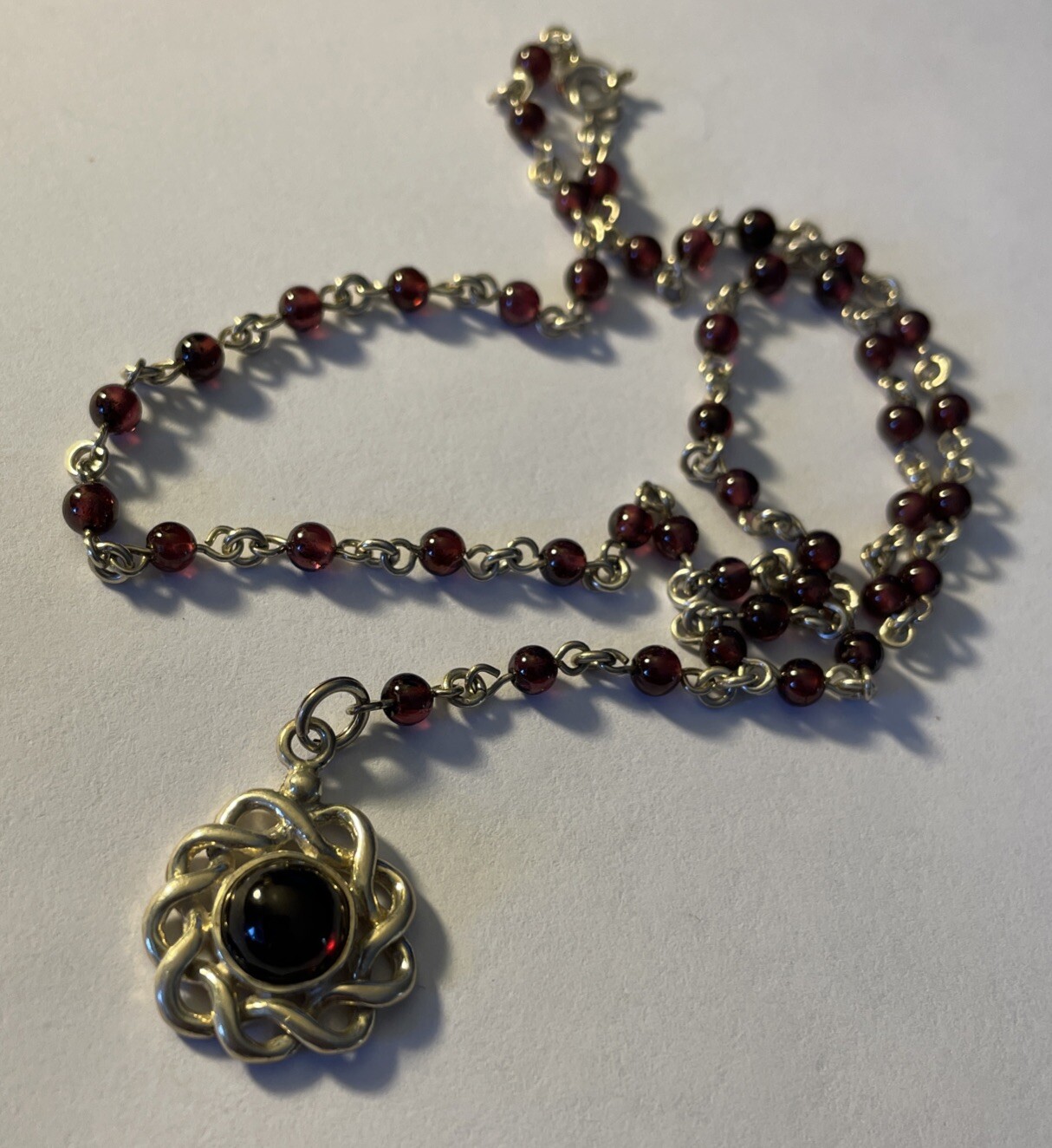 Signed BOCCO Solid 925 Sterling Silver 16" Rosary… - image 10