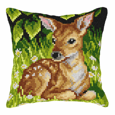 Orchidea Cross Stitch Kit: Kissen: Gro�: Roe Hirsch