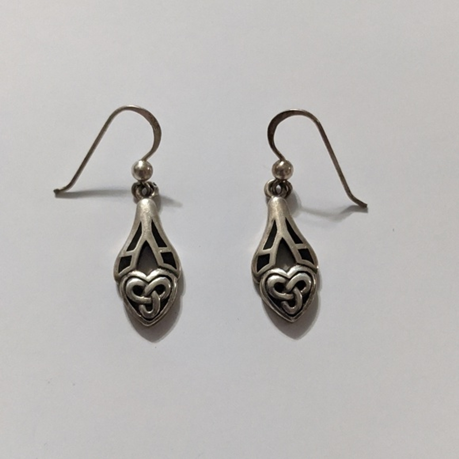 Sterling Silver Celtic Knot Statement Earrings - image 1